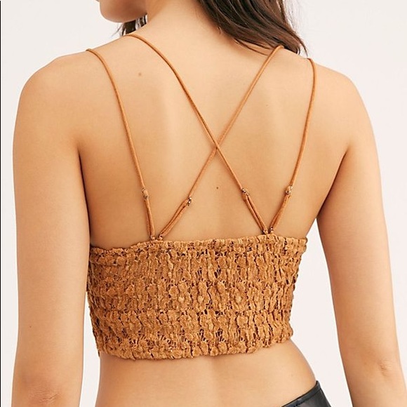 NWT Free People Celine Bralette Burnt Caramel - Picture 14 of 16